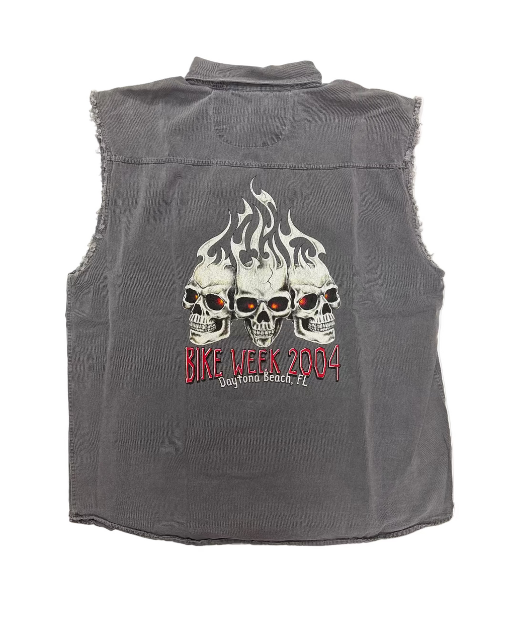 Vintage 2004 Bike Week Sleeveless Buttondown