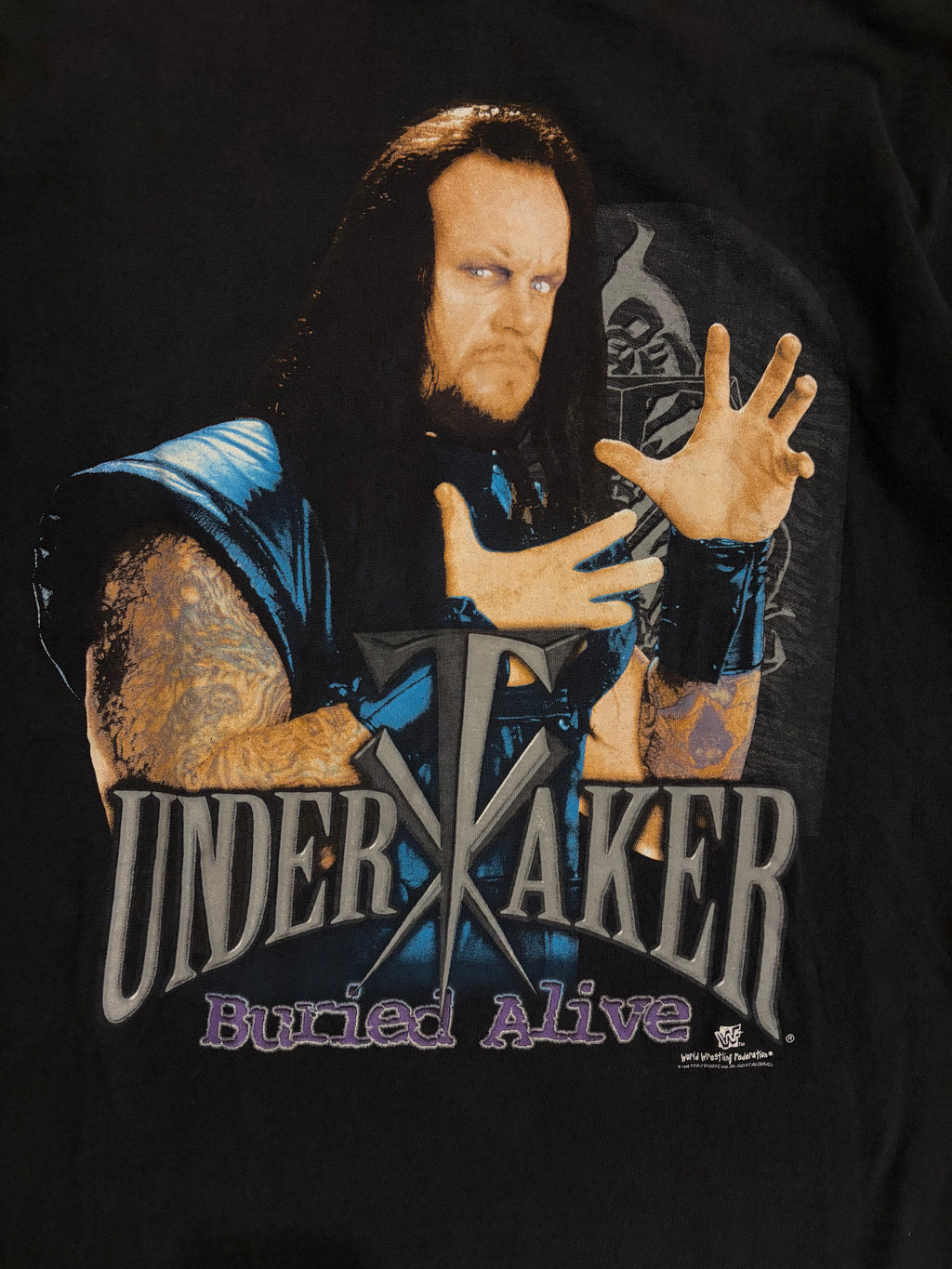 Vintage 1998 WWE/WWF The Undertaker "Buried Alive" T-Shirt